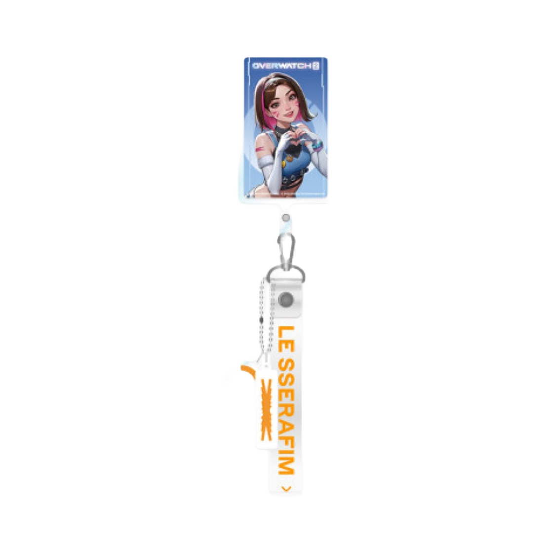 블리자드 x 르세라핌 오버워치 2 스트랩 키링 폰탭 오리지널 버전 송하나(Blizzard x LE SSERAFIM Overwatch 2 Strap Keyring Phonetab Original Ver. Song Hana)