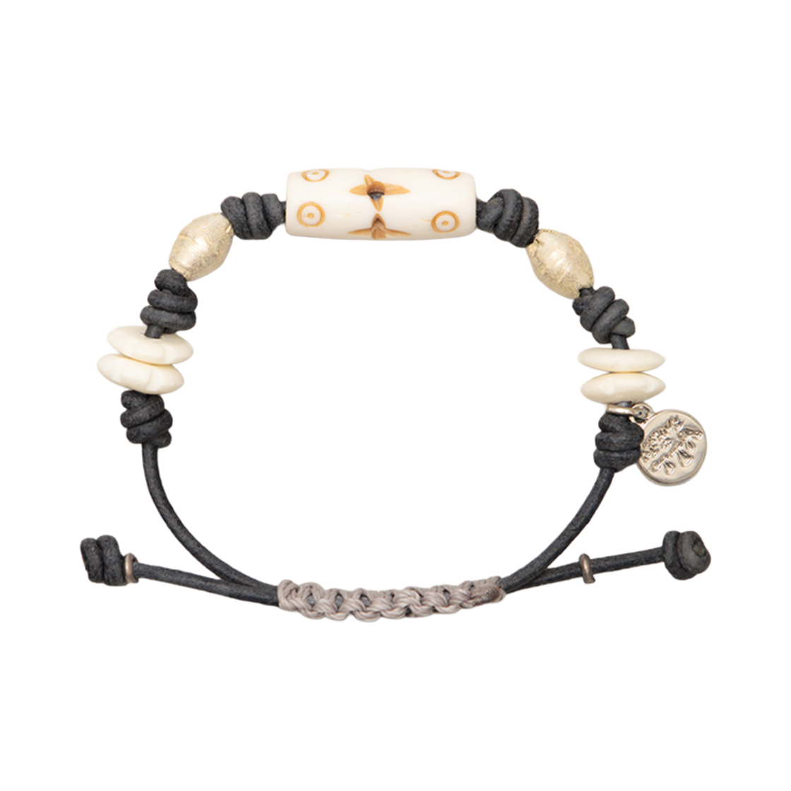 TBH52ABTB047GR TOWTOW.ARCHIVE Etched Bracelet (Resilience) Gray