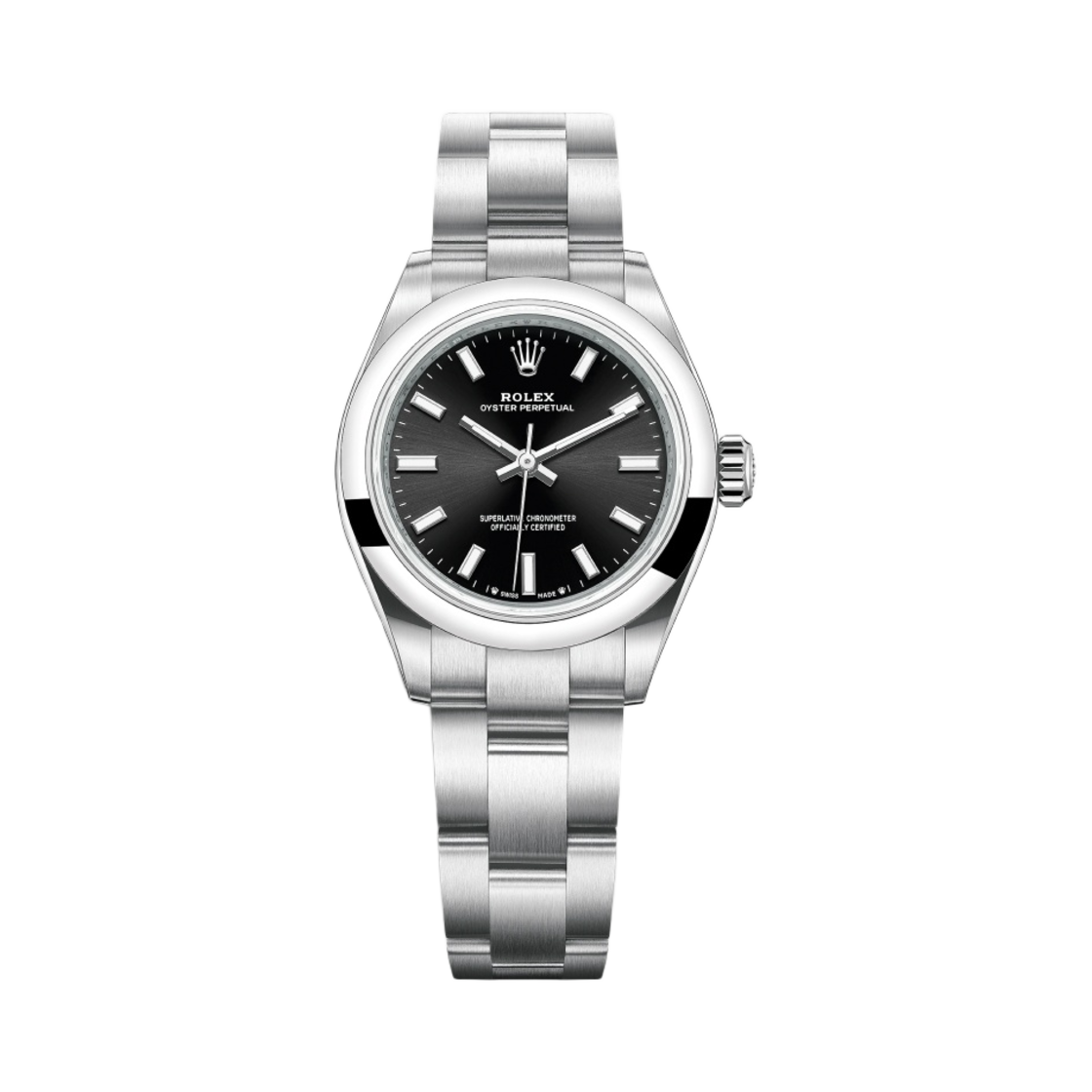 276200 Rolex Oyster Perpetual 28mm 276200 Bright Black Oyster