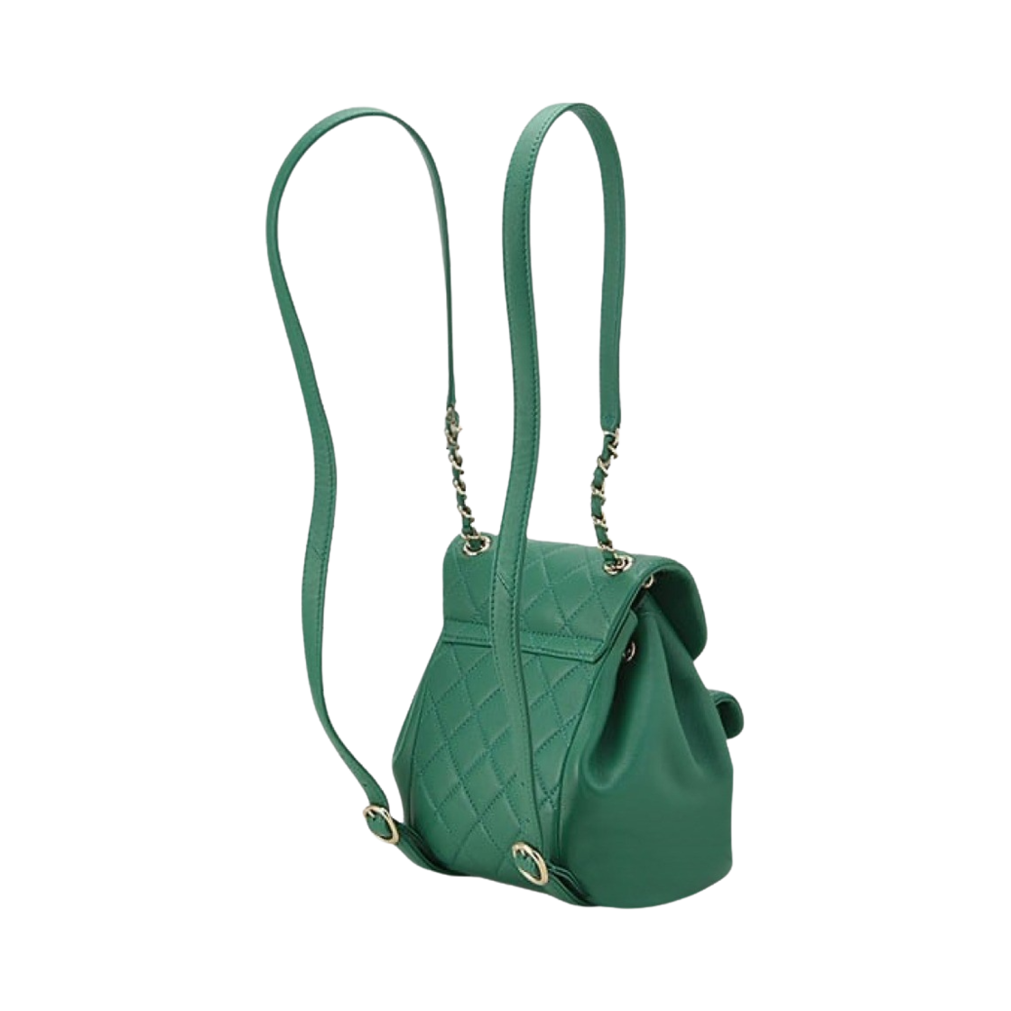 샤넬 스몰 백팩 램스킨 & 골드 메탈 그린(Chanel Small Backpack Lambskin & Gold Green) - 3