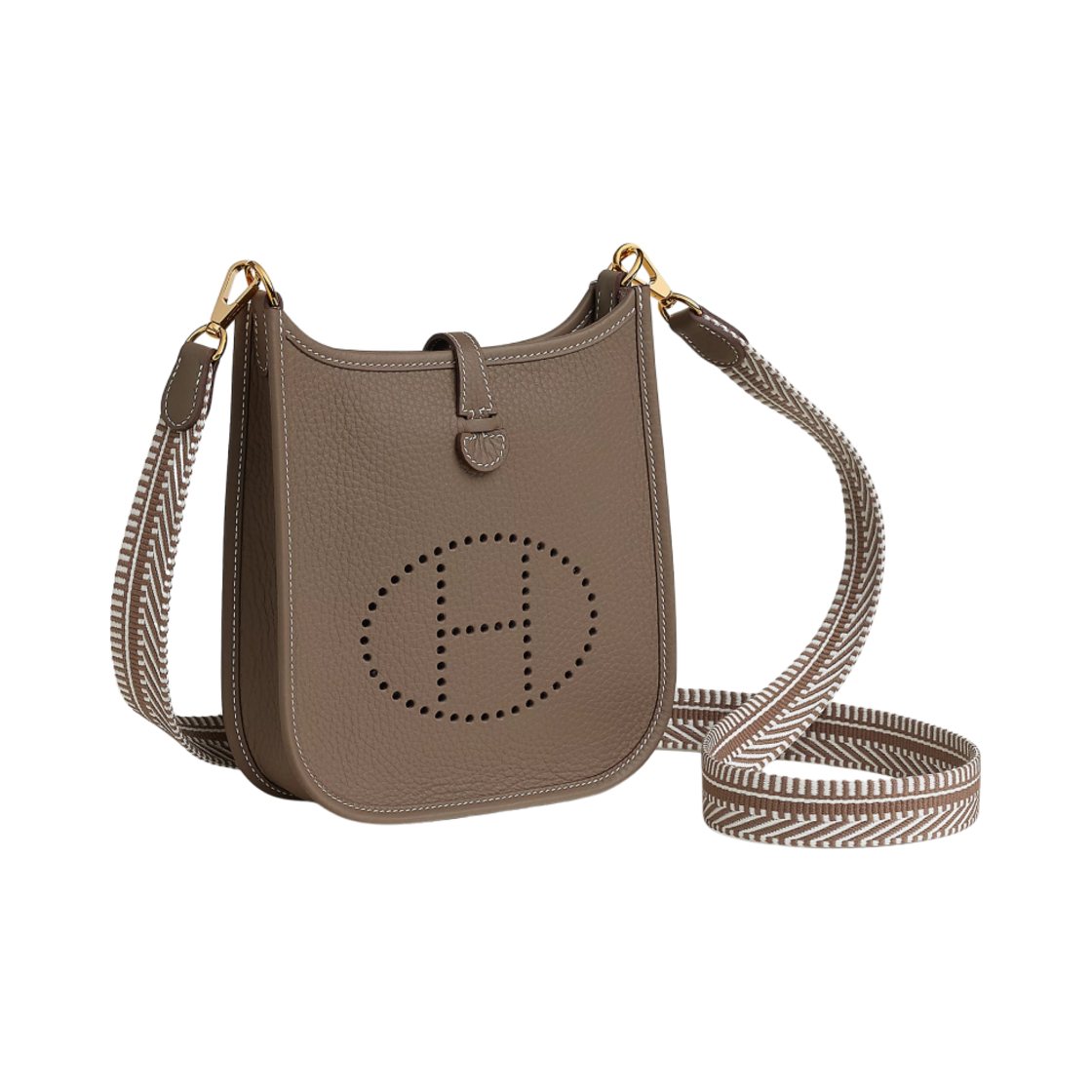 에르메스 에블린 16 아마존 백 클레망스 & 골드 하드웨어 에뚜쁘 그리 빨 에뚜쁘(Hermes Evelyne 16 Amazone Bag Clemence & Gold Etoupe Gris Pale Etoupe) - 2