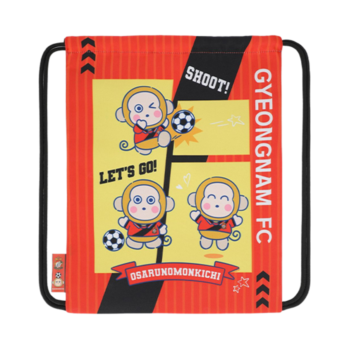 K 리그 x 산리오 캐릭터즈 2025 짐색 오사루노몽키치 경남 FC 레드(K League x Sanrio Characters 2025 Gym Sack Osaru No Monkichi Gyeongnam FC Red)