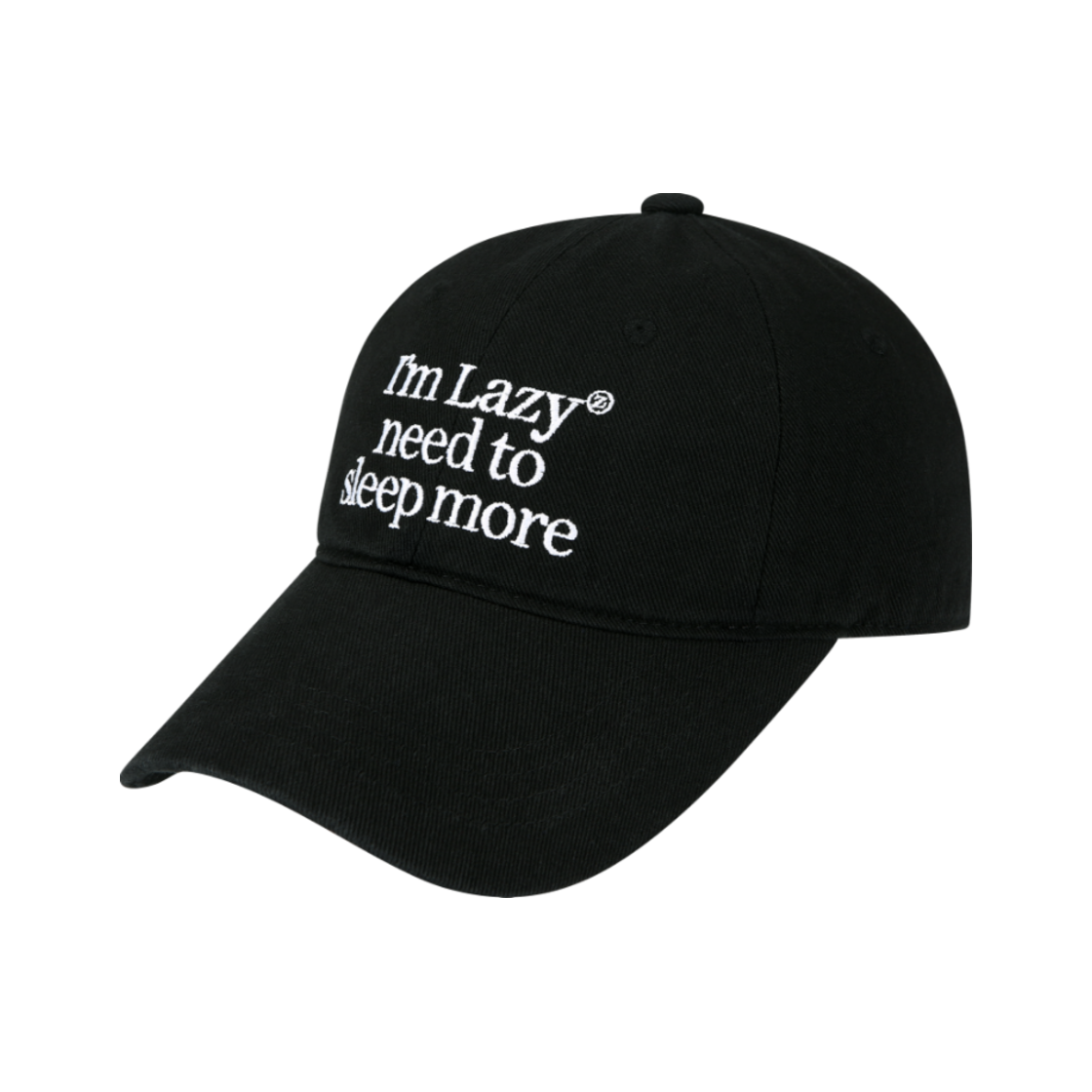 Sleep More Washing Ball Cap - Black Lazyz Sleep More Washing Ball Cap Black