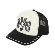 Hysteric Glamour See No Evil Studded Mesh Cap Black