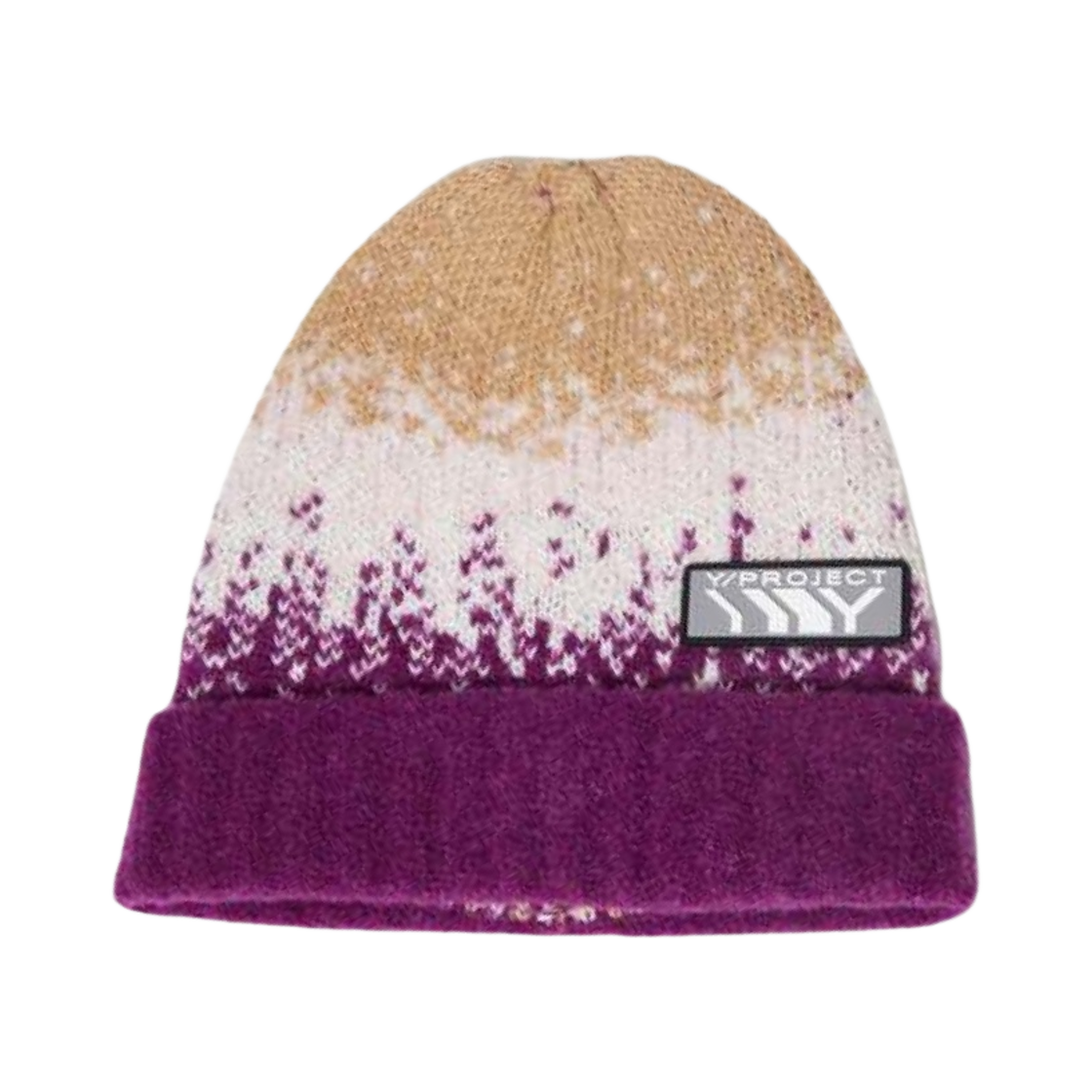 와이프로젝트 그래디언트 비니 퍼플 베이지 - 22FW(Y/Project Gradient Beanie Purple Beige - 22FW)