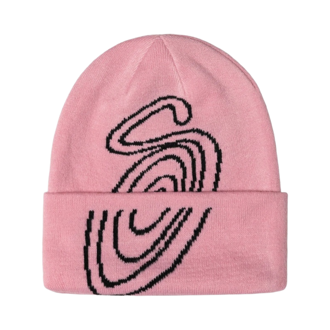 스투시 스월 S 커프 비니 핑크