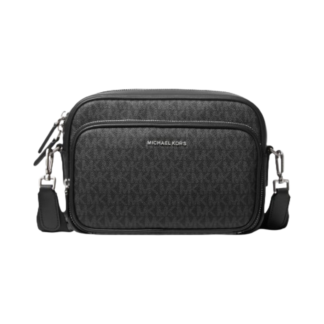 33S2LHDM3B001 Michael Kors Hudson Logo Crossbody Bag Black - 대표 이미지 #1
