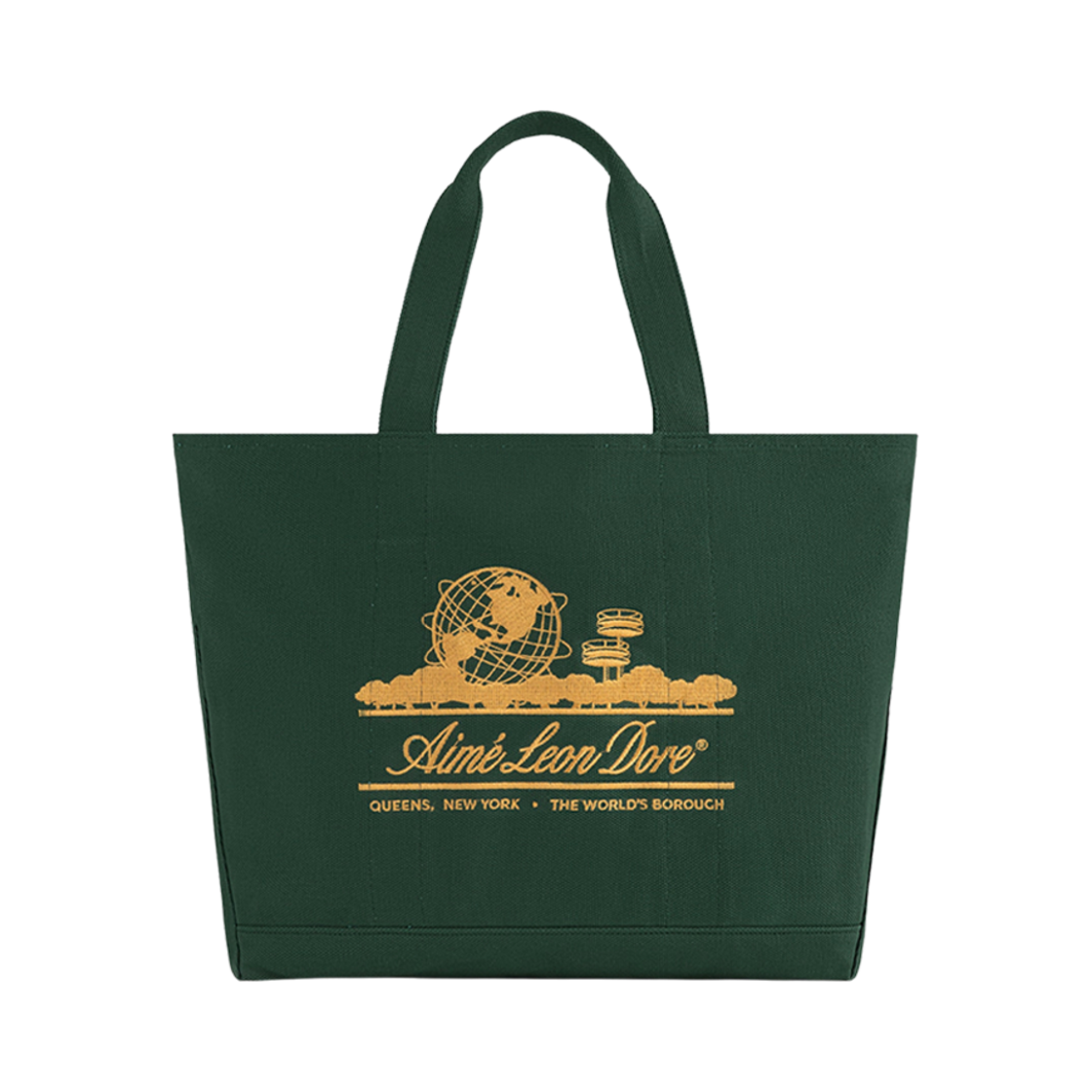 - Aime Leon Dore Anniversary Unisphere Tote Bag Kombu Green