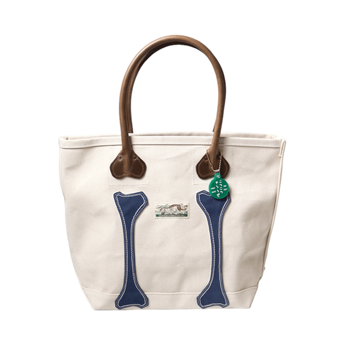 캐피탈 No. 4 캔버스 코츠코츠 토트백 S 키나리 네이비(Kapital No. 4 Canvas Kotsukotsu Tote Bag S Kinari Navy)