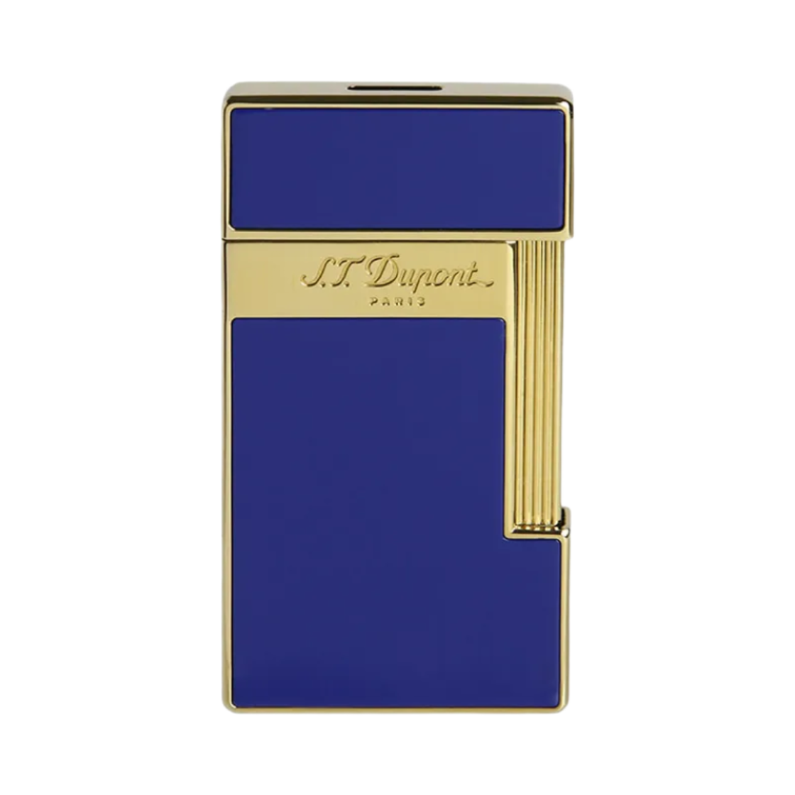 S.T. 듀퐁 슬리미 샤이니 래커 라이터 블루 골드(S.T. Dupont Slimmy Shiny Lacquer Lighter Blue Gold)