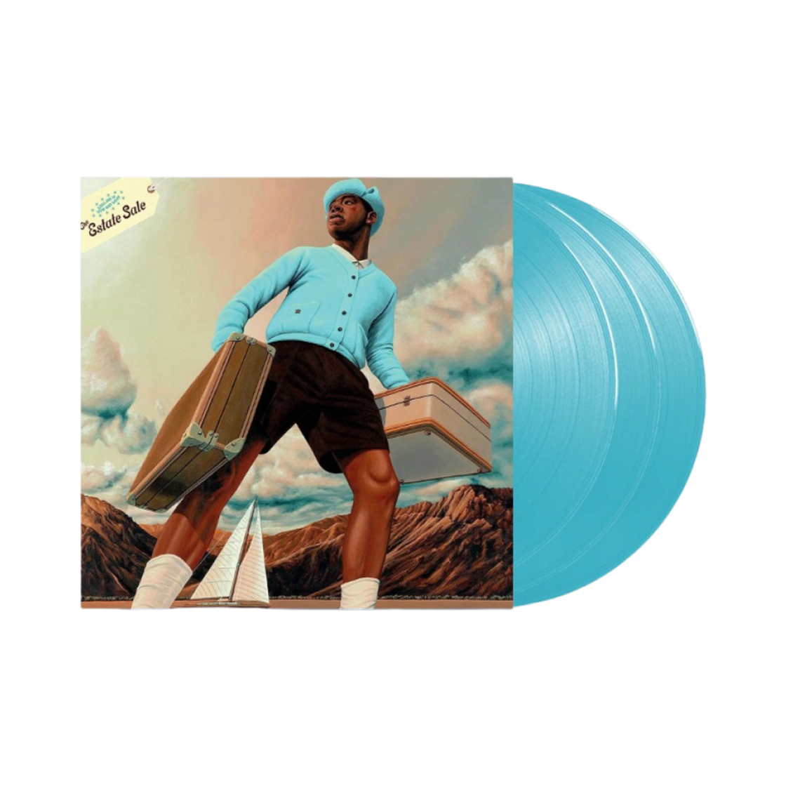 타일러, 더 크리에이터 정규 6집 콜 미 이프 유 겟 로스트 : 디 에스테이트 세일 LP 제네바 블루 (3LP)(Tyler, The Creator 6th Album Call Me If You Get Lost : The Estate Sale LP Geneva Blue (3LP))