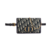 Dior 2-In-1 30 Montaigne Pouch Blue Dior Oblique Jacquard