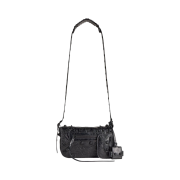 Balenciaga Le Cagole XS Flap Bag in Arena Lambskin Black