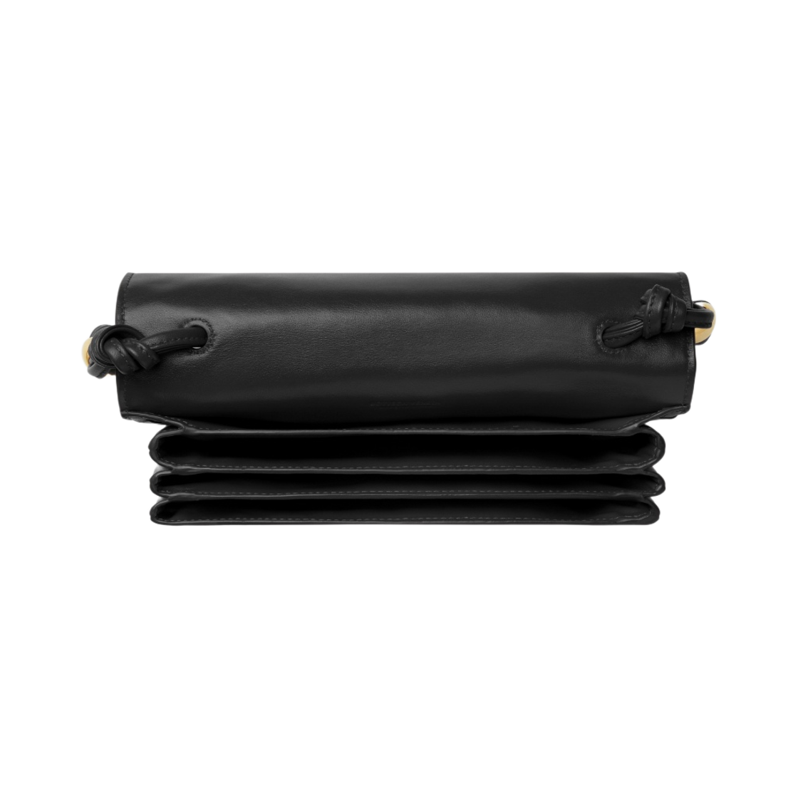 보테가 베네타 트리오 파우치 온 스트랩 블랙(Bottega Veneta Trio Pouch on Strap Black) - 3