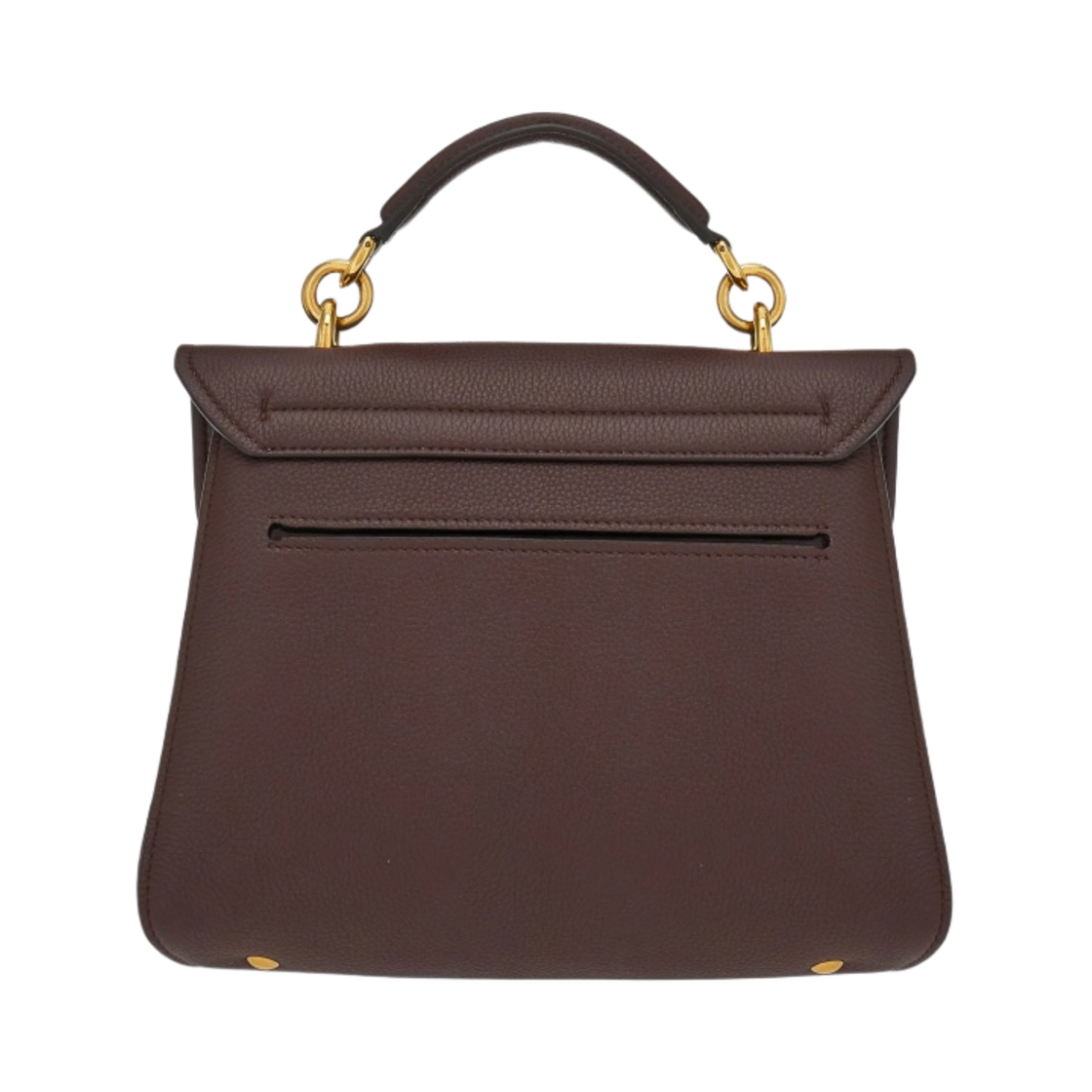 페라가모 스몰 간치니 탑 핸들백 가나슈 브라운(Ferragamo Small Gancini Top Handle Bag Ganache Brown) - 3