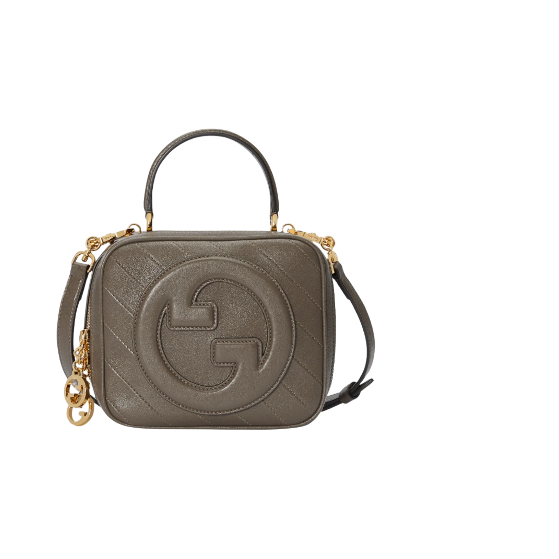 구찌 블론디 탑 핸들 백 브라운 레더(Gucci Blondie Top Handle Bag Brown Leather) - 1