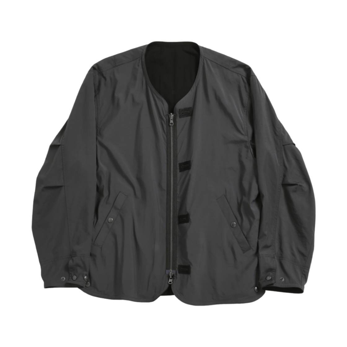 해칭룸 리버서블 라이닝 자켓 차콜 블랙(Hatchingroom Reversible Lining Jacket Charcoal Black)