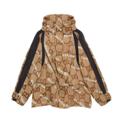 (W) Gucci x Balenciaga The Hacker Project Jumbo GG Jacket Beige Ebony