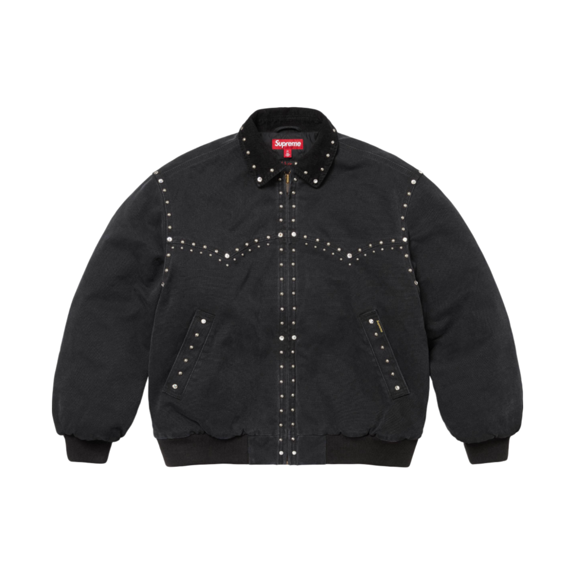 슈프림 x B.B. 사이먼 스터드 워크 자켓 블랙 - 24FW(Supreme x B.B. Simon Studded Work Jacket Black - 24FW)
