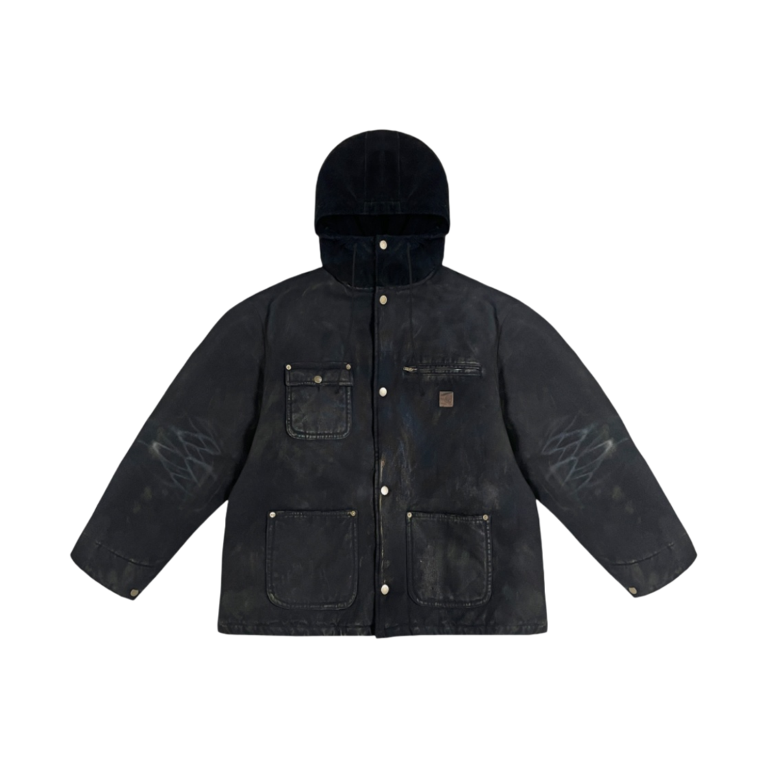 PG23FWMO02BK Project G/R Oversized Chore Work Jacket Black