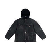 Project G/R Oversized Chore Work Jacket Black