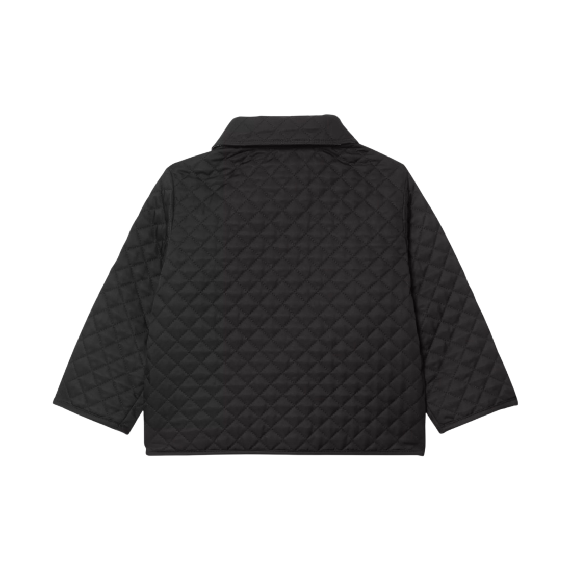 (유아) 버버리 디테처블 후드 모노그램 퀼팅 자켓 블랙((Baby) Burberry Detachable Hood Monogram Quilted Jacket Black) - 2