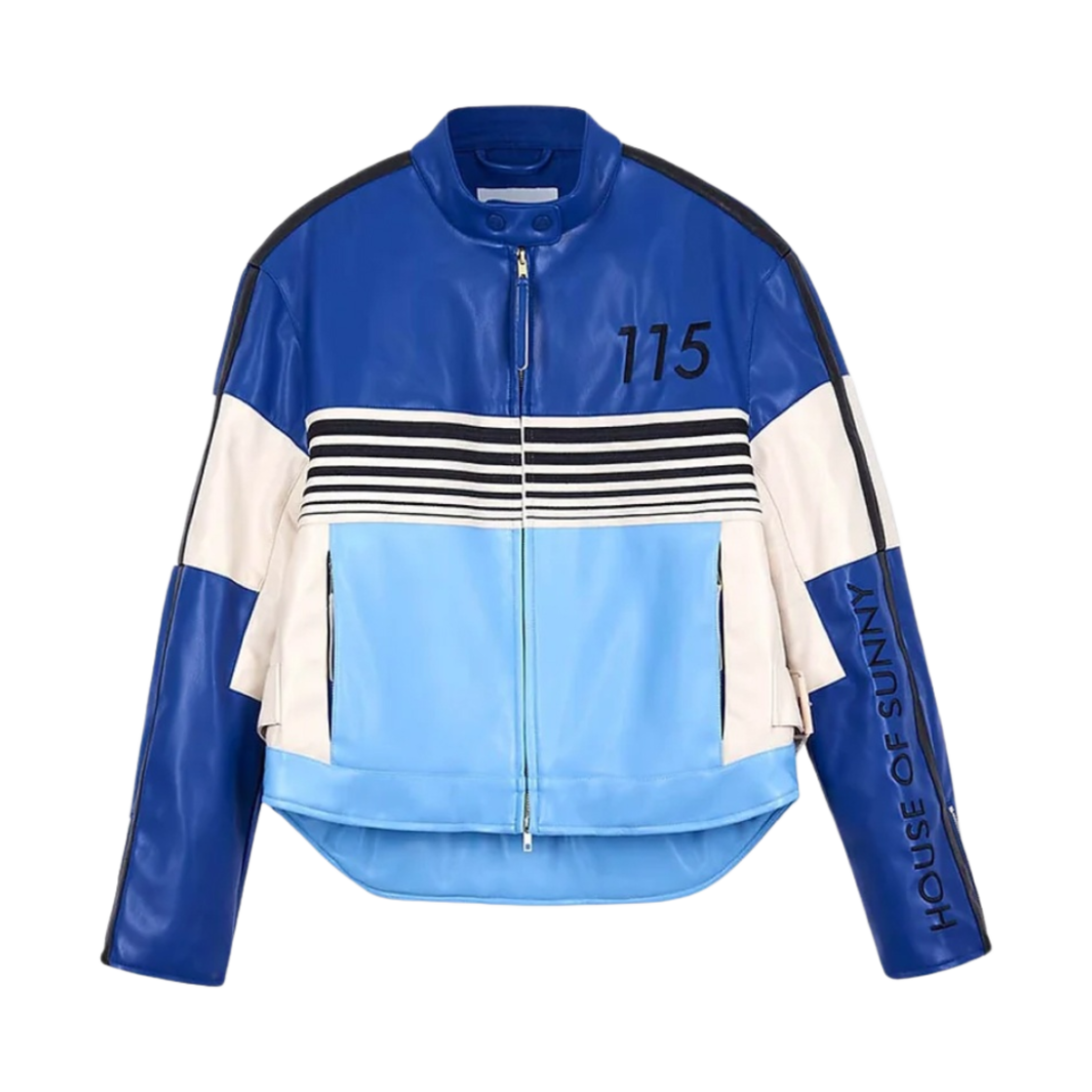 - (W) House of Sunny The Racer Jacket Blue