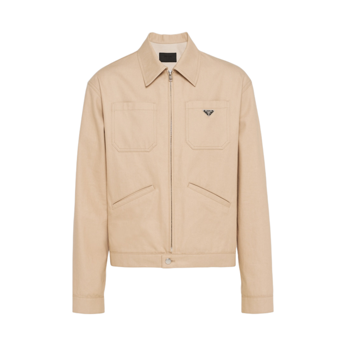 GEB255-14PF-F0BAM Prada Denim Blouson Jacket Neutral