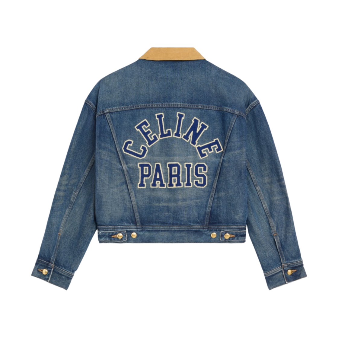 (W) 셀린느 데님 트러커 자켓 다크 유니온 워시((W) Celine Trucker Jacket in Denim Dark Union Wash) - 2