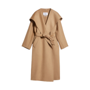 (W) Max Mara Rienza Cashmere Coat Camel