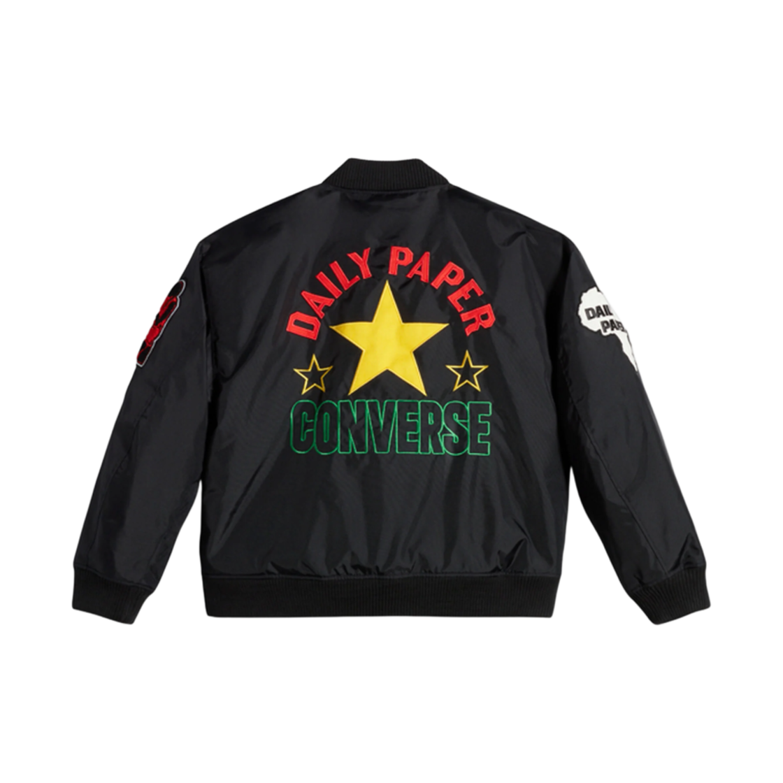 10028532-A01 Converse x Daily Paper Stadium Jacket Black