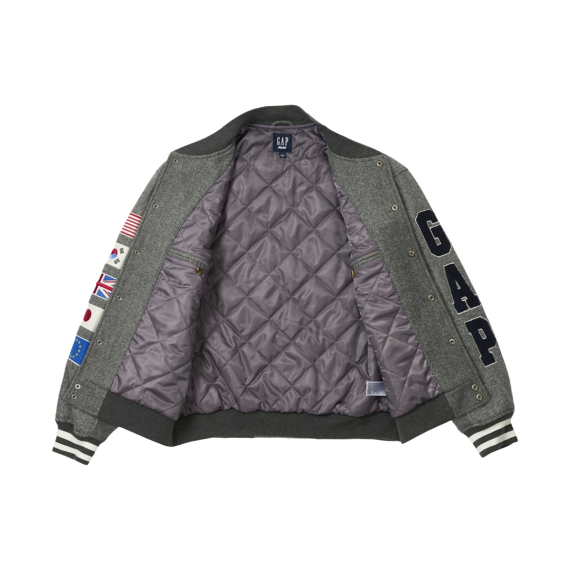 팔라스 x 갭 바시티 자켓 그레이 - 24SS | Palace | KREAM