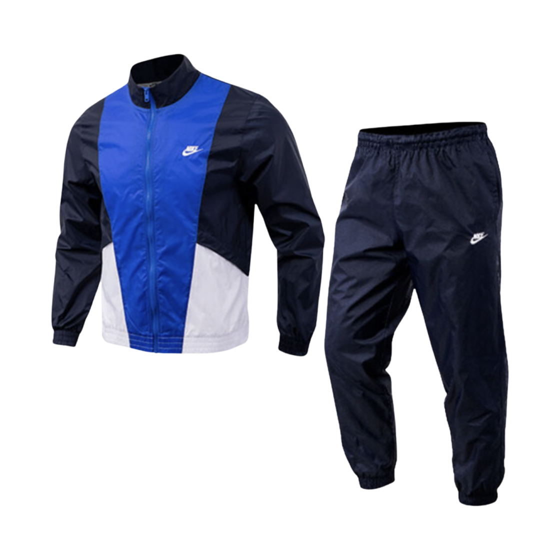 HJ1986-451 Nike Club Woven Tracksuit Obsidian White - Asia