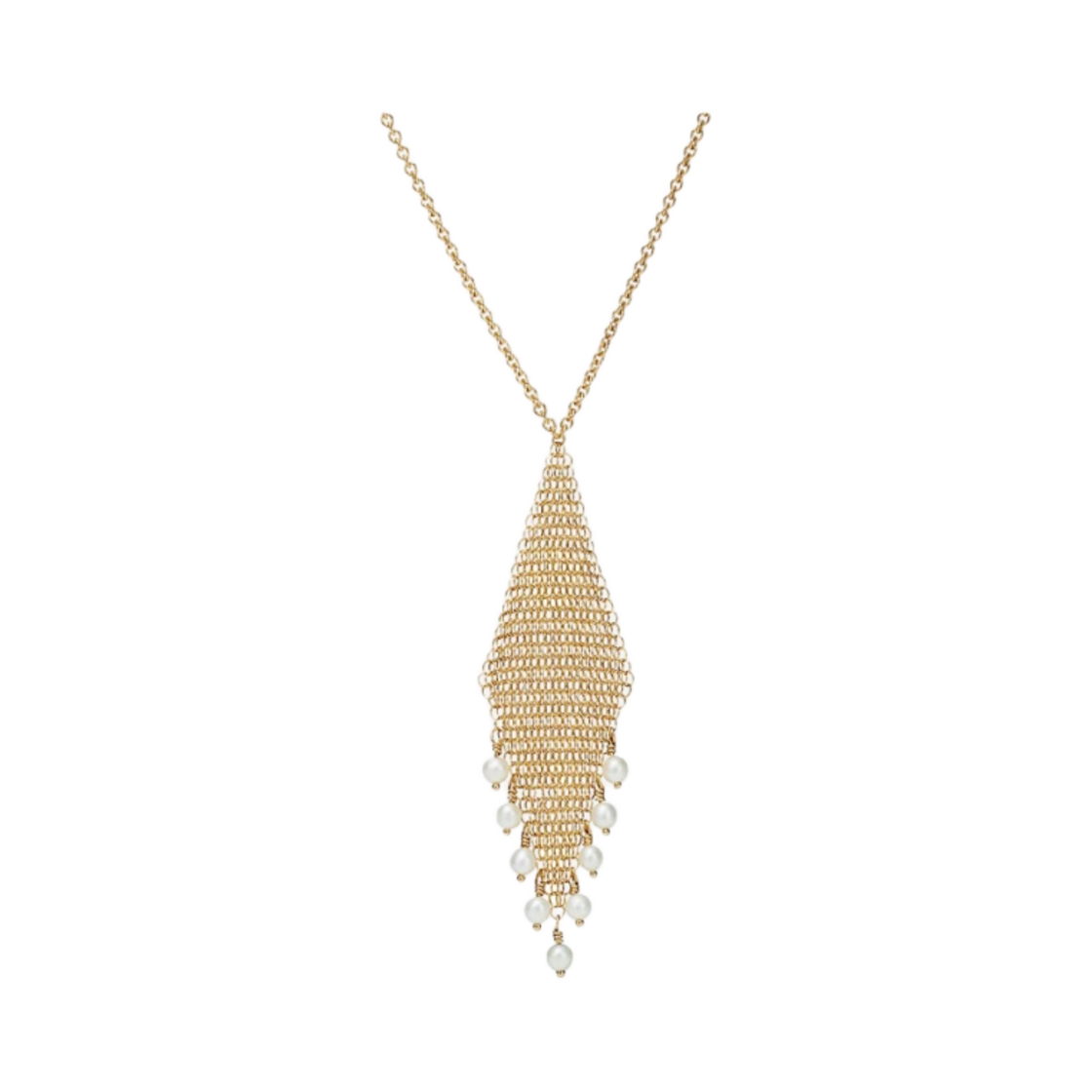 티파니 앤 코 엘사 퍼레티 메쉬 프린지 펜던트 골드(Tiffany & Co. Elsa Peretti Mesh Fringe Pendant Gold) - 2