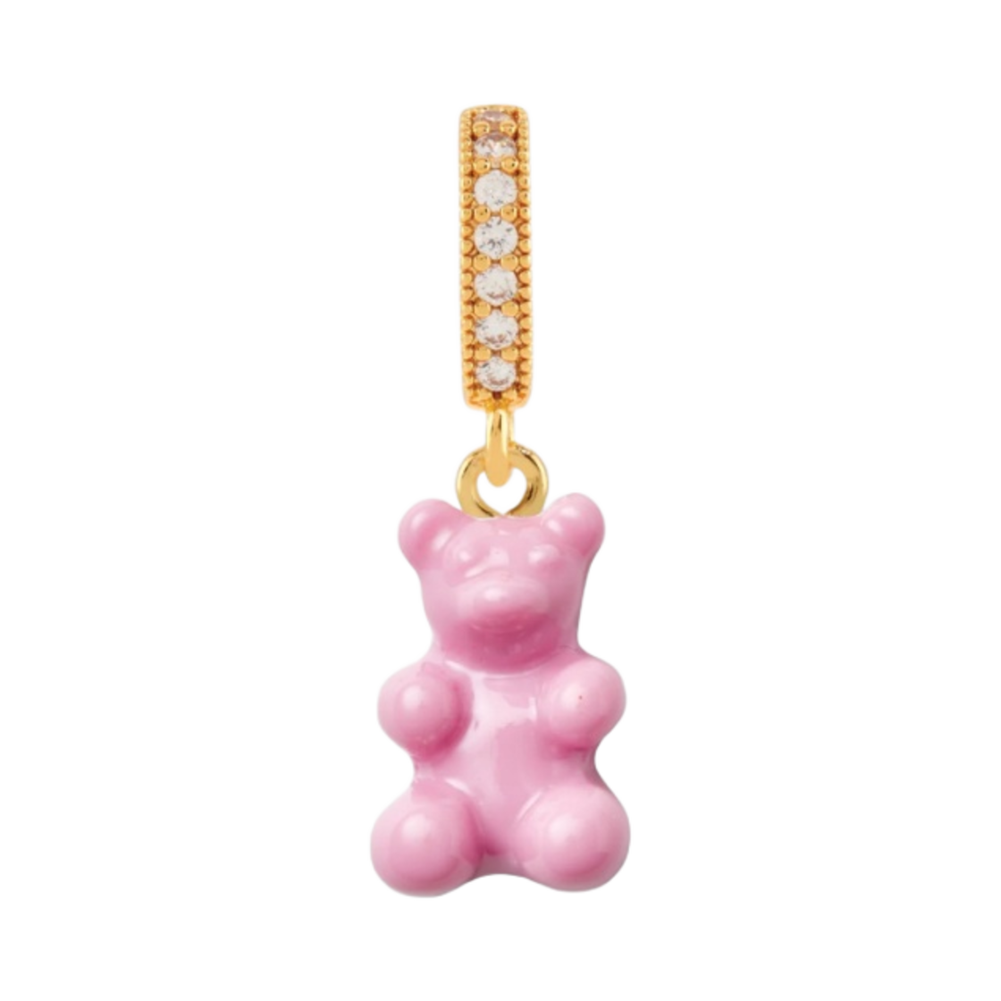 크리스탈 헤이즈 노스텔지아 베어 파베 커넥터 골드 캔디 핑크(Crystal Haze Nostalgia Bear with Pave Connector Gold Candy Pink) - 2
