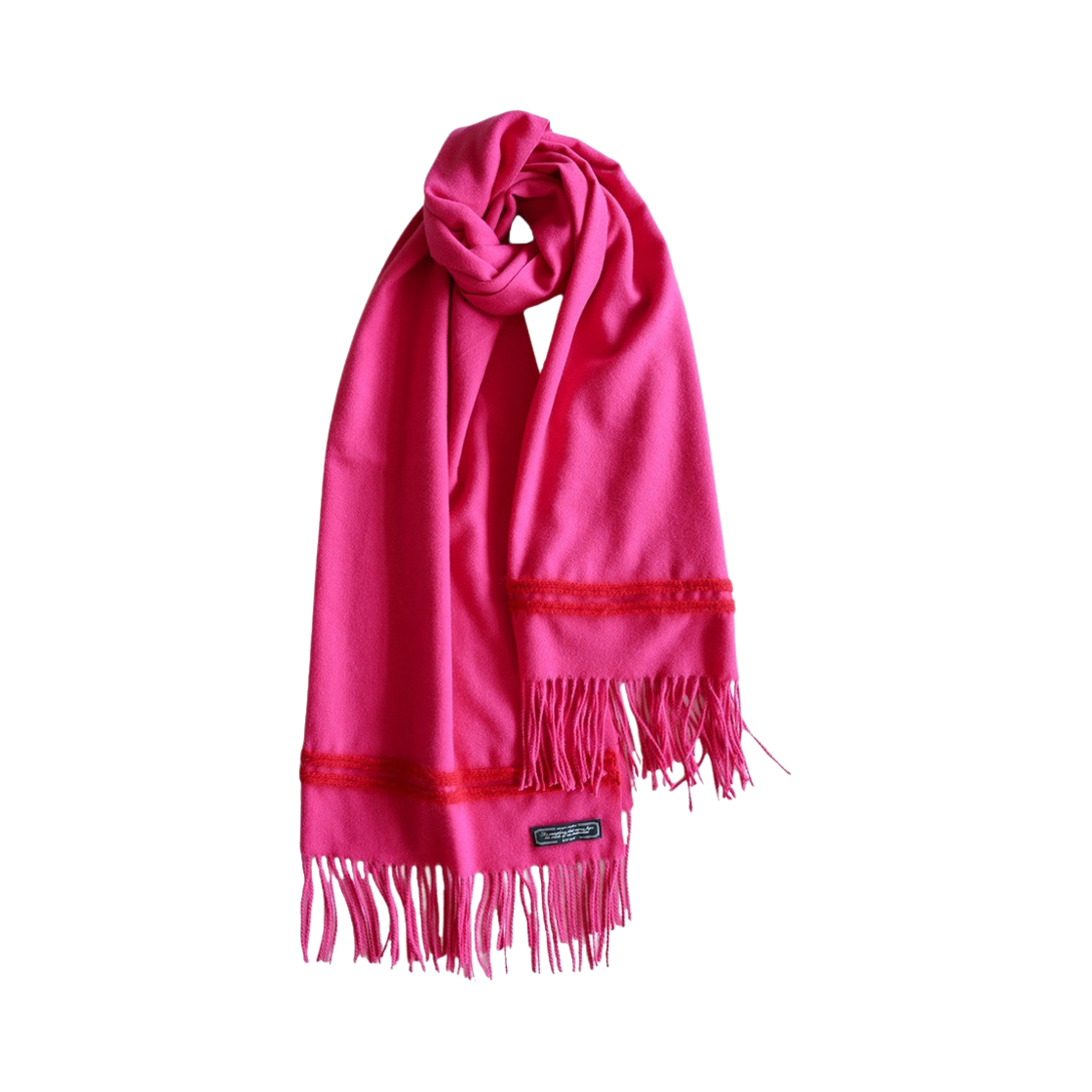 23WTAC004 Saenginstudios Angora Line Knit Muffler Pink