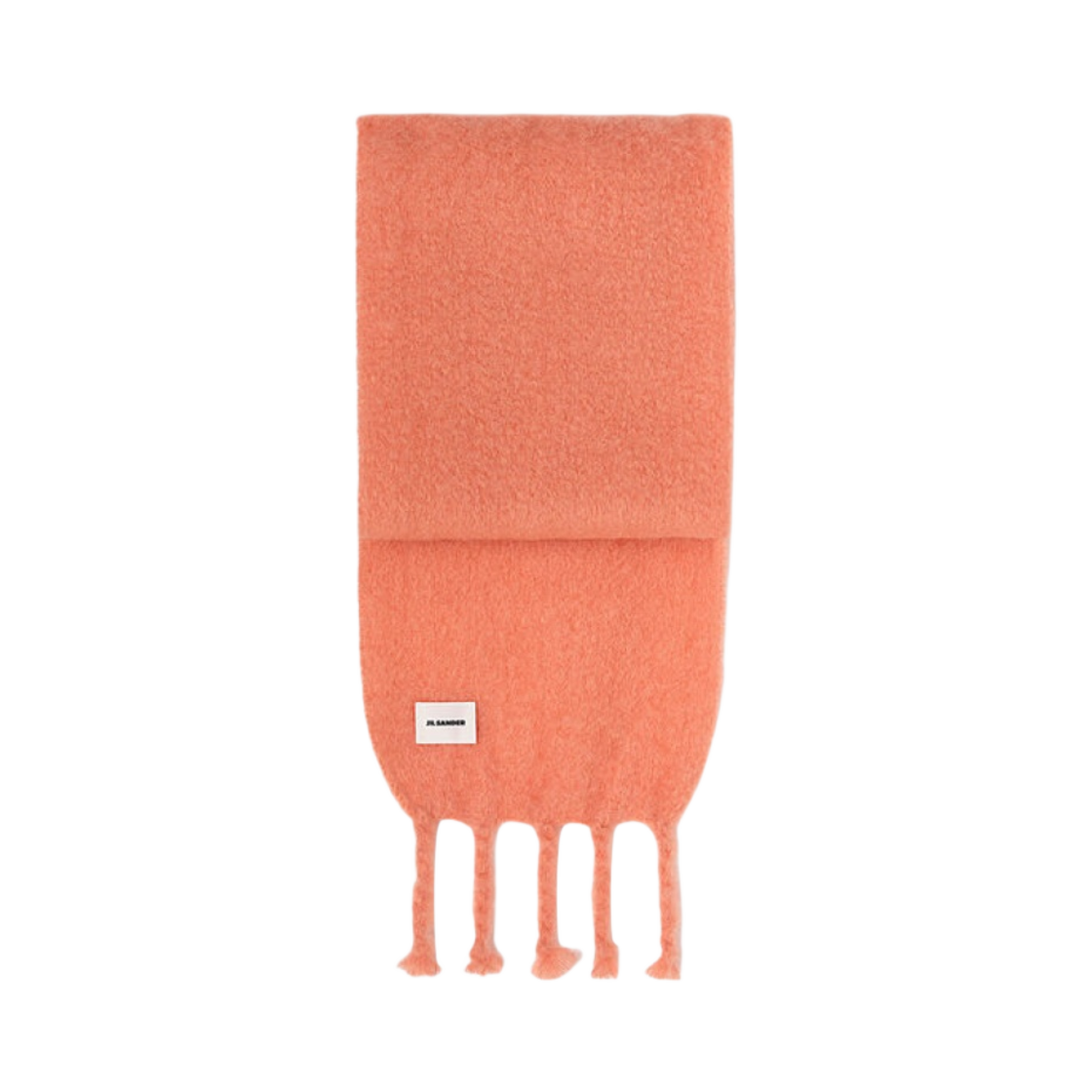 J52TE0006-J40041-650 Jil Sander Fringe Mohair Muffler Pink