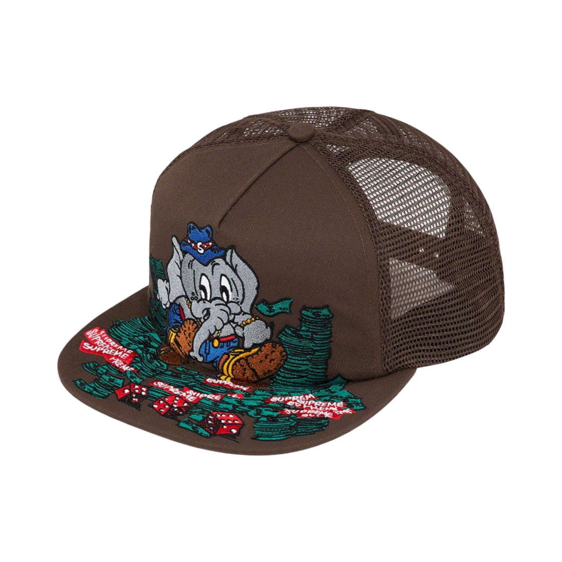 슈프림 엘리펀트 메쉬 5-패널 캡 브라운 - 22FW(Supreme Elephant Mesh Back 5-Panel Brown - 22FW) - 1