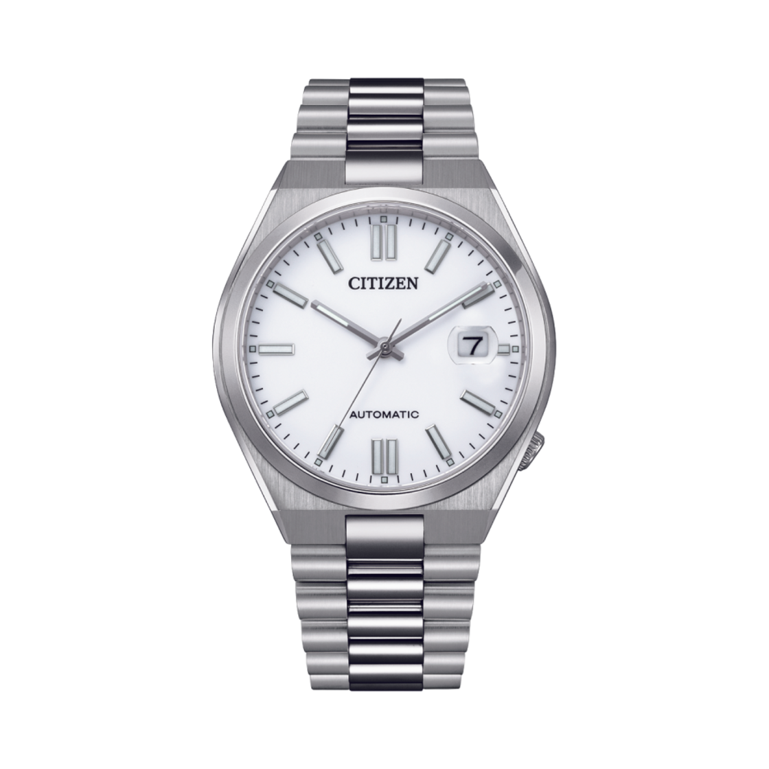 시티즌 메카니컬 오토매틱 40mm 스테인리스 스틸 화이트 실버(Citizen Mechanical Automatic 40mm Stainless Steel White Silver)