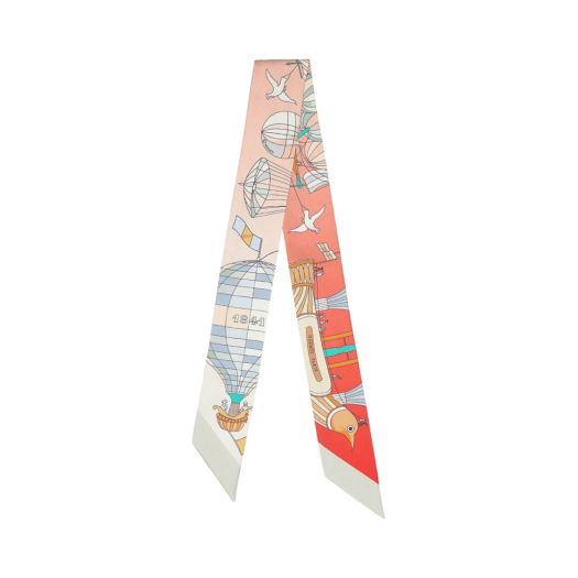 (W) Hermes Les Folies Du Ciel Twilly Grenadine Vert Multicolore