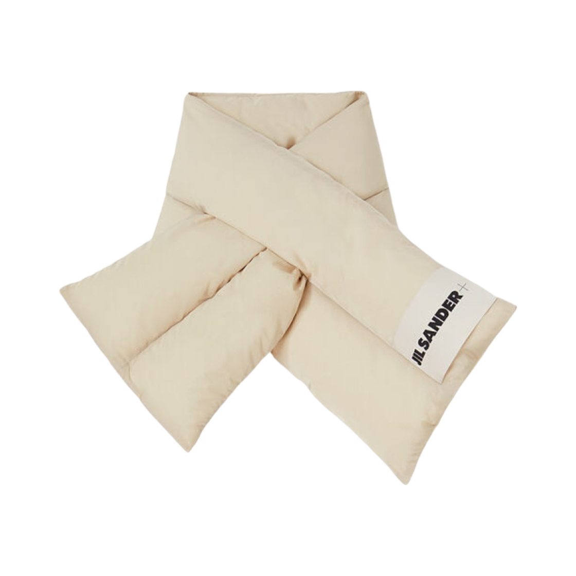 질 샌더 다운 머플러 베이지