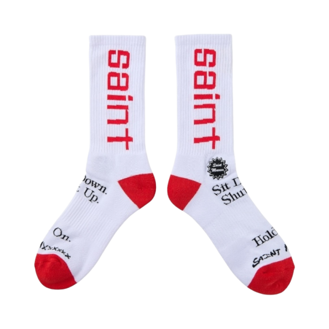 SM-HR8-0000-104 Saint Mxxxxxx Sit Down Socks White - 25SS
