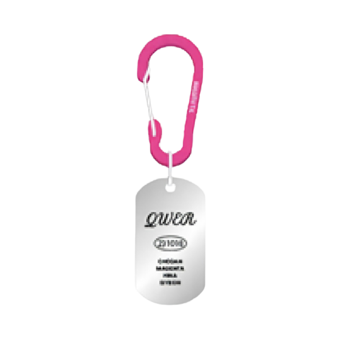 QWER 카라비너 키링 마젠타(QWER Carabiner Keyring Magenta)