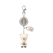 Starbucks 24 Rose Of Sharon Bearista KeyChain