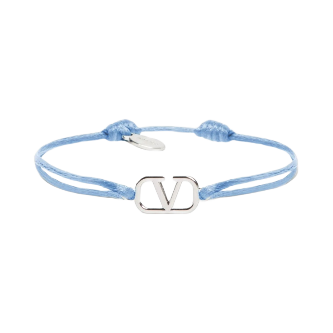 발렌티노 브이로고 시그니쳐 코튼 브레이슬릿 아주르 블루(Valentino Vlogo Signature Cotton Bracelet Azure Blue)