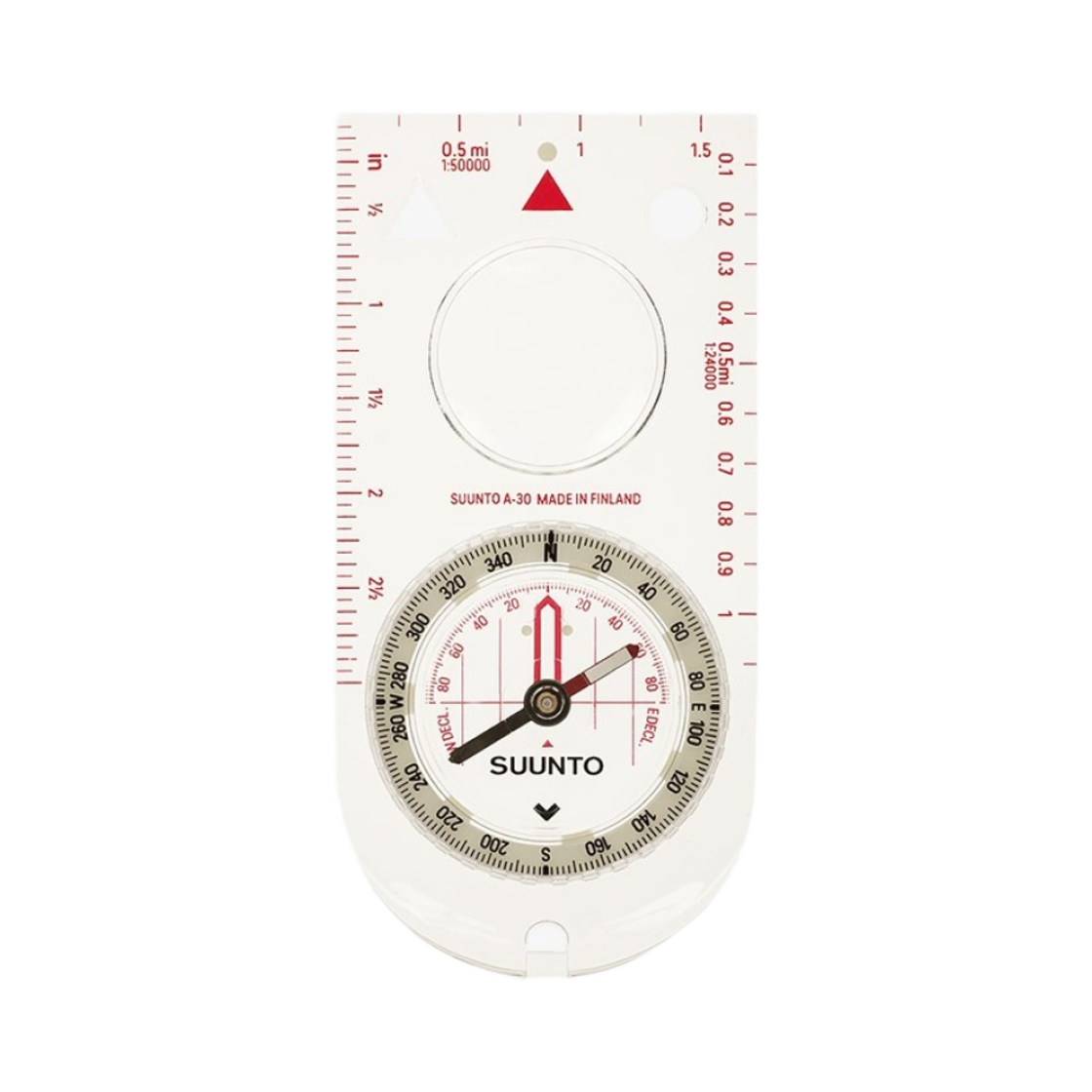 순토 A-30 NH USGS 메트릭 컴퍼스 화이트(Suunto A-30 NH USGS Compass White)