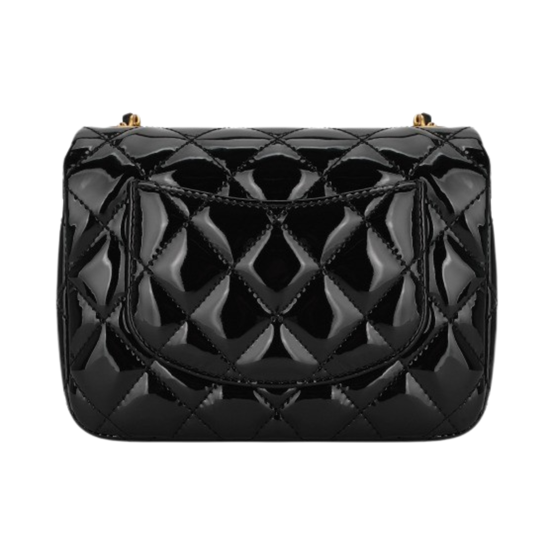 샤넬 미니 플랩백 에나멜 페이턴트 카프스킨 & 골드 메탈 블랙(Chanel Mini Flap Bag Enamel Patent Calfskin & Gold Black) - 2