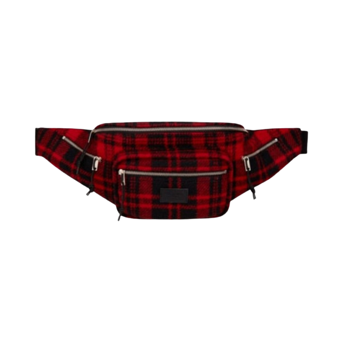 생로랑 타탄 눅스 크로스바디백 레드 블랙(Saint Laurent Nuxx Crossbody Bag in Tartan Red Black) - 1