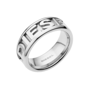 Diesel DX0050040 Stainless Steel Band Ring Silver