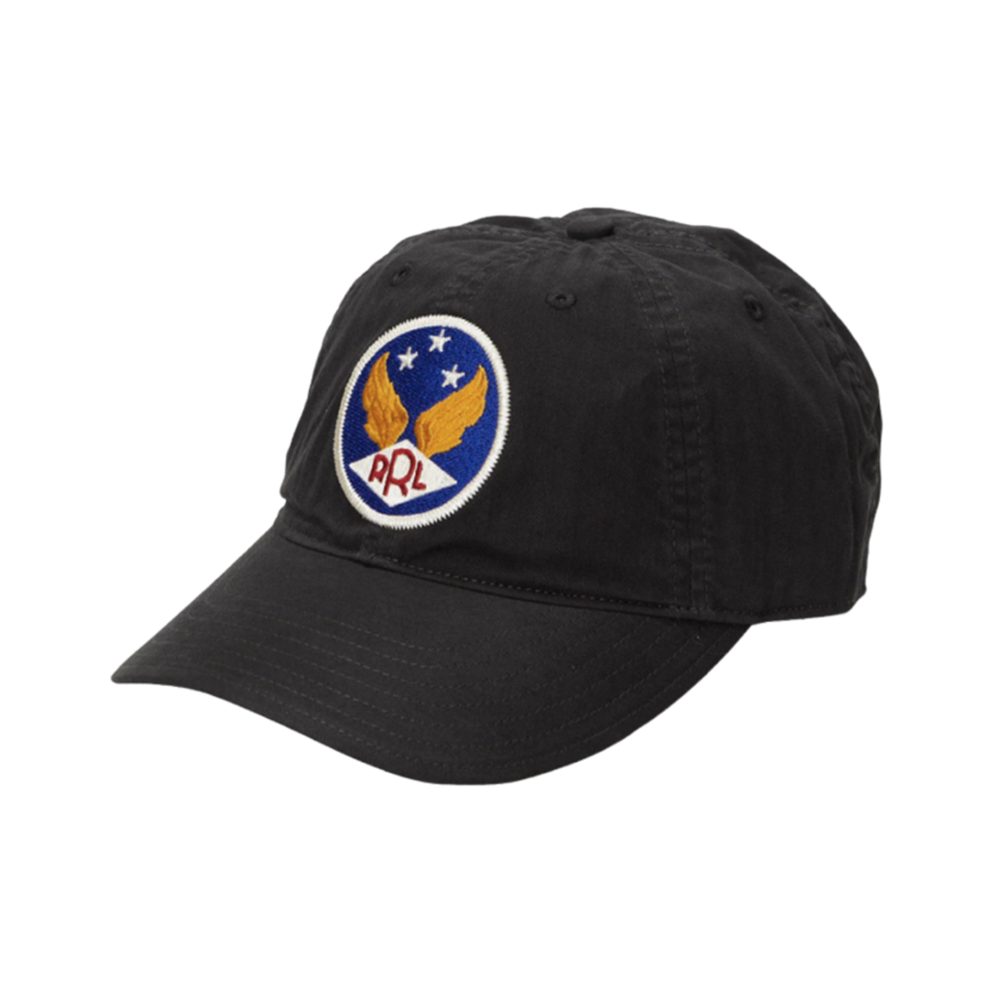 더블알엘 가먼트 다잉 트윌 볼캡 블랙(Double RL Garment Dyeing Twill Ball Cap Black)